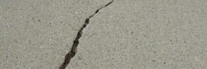 cracked asphalt