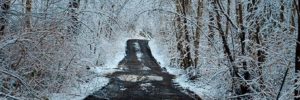 old winter road